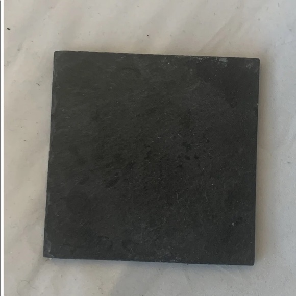 Set Of 5 Grey Slate Stone Square Coasters - Picture 5 of 6